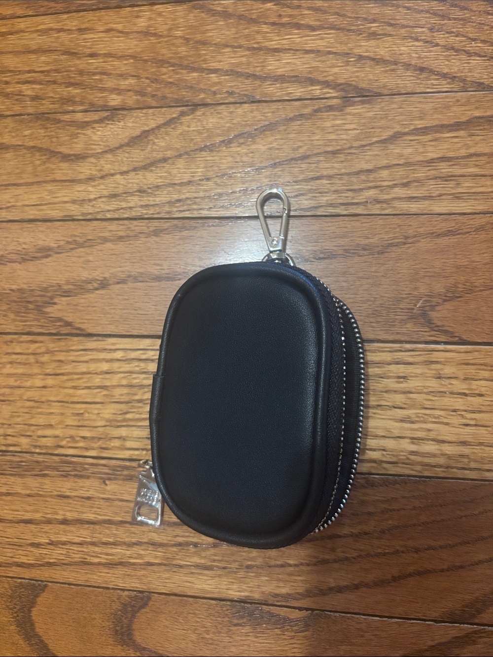Black card holder key chain purse